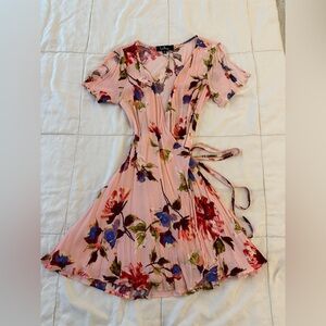 Lulus Pink Floral Dress
